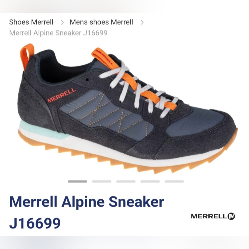 Merrell Alpine Sneaker Navy Orange